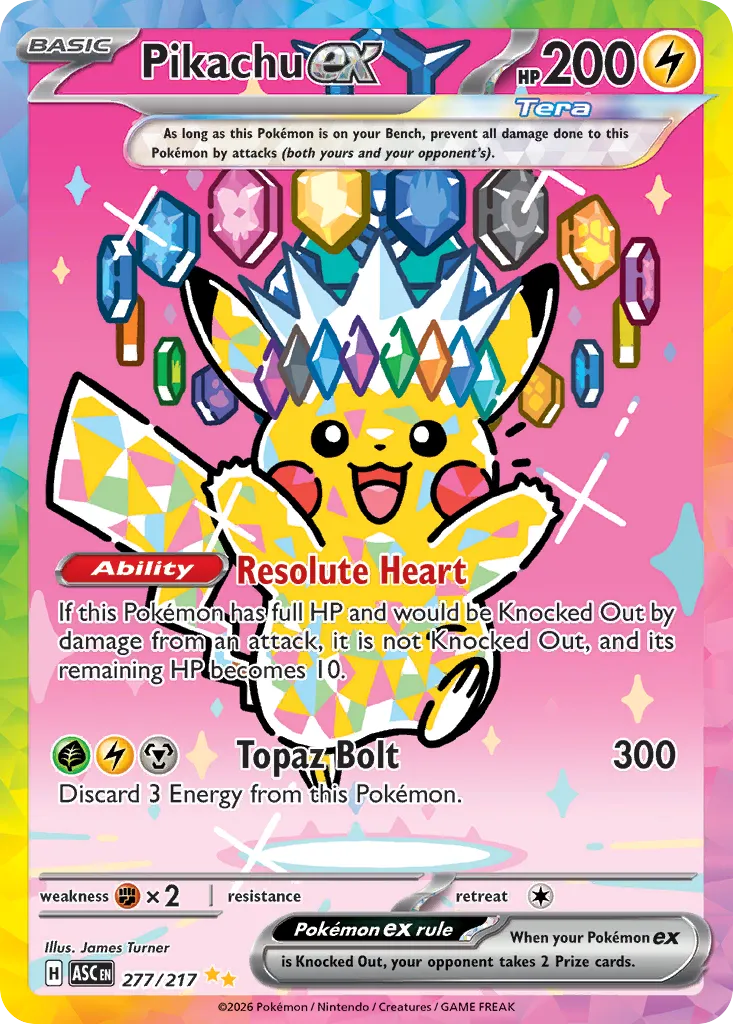 Pokemon TCG Ascended Heroes Pikachu Special Illustration Rare