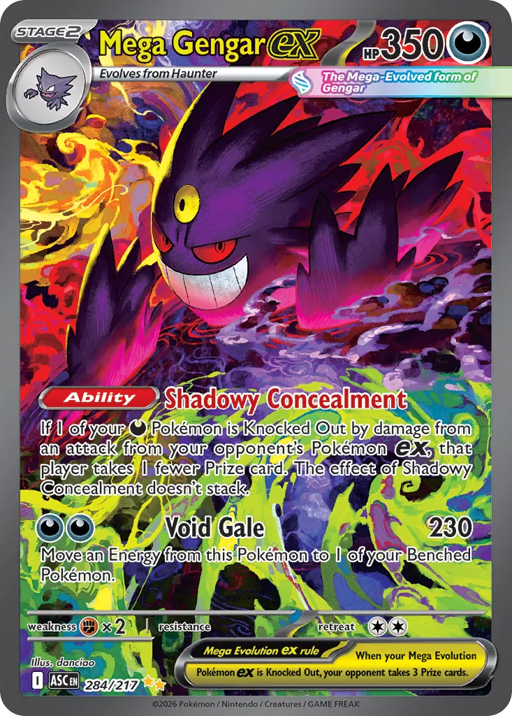 Pokemon TCG Ascended Heroes Mega Gengar Special Illustration Rare